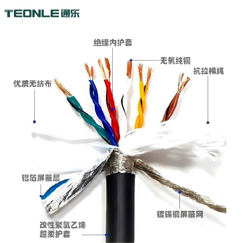 TRVVSP高柔拖鏈電纜編碼器雙絞屏蔽伺服動(dòng)力線