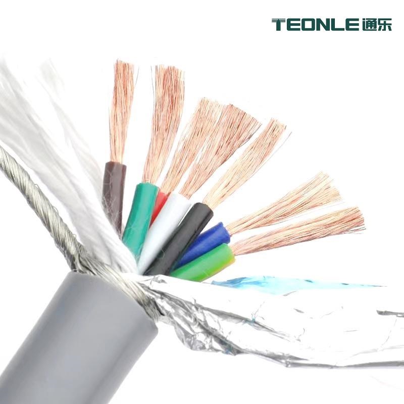 信號(hào)控制高柔性拖鏈電線耐彎折耐油耐磨損電纜
