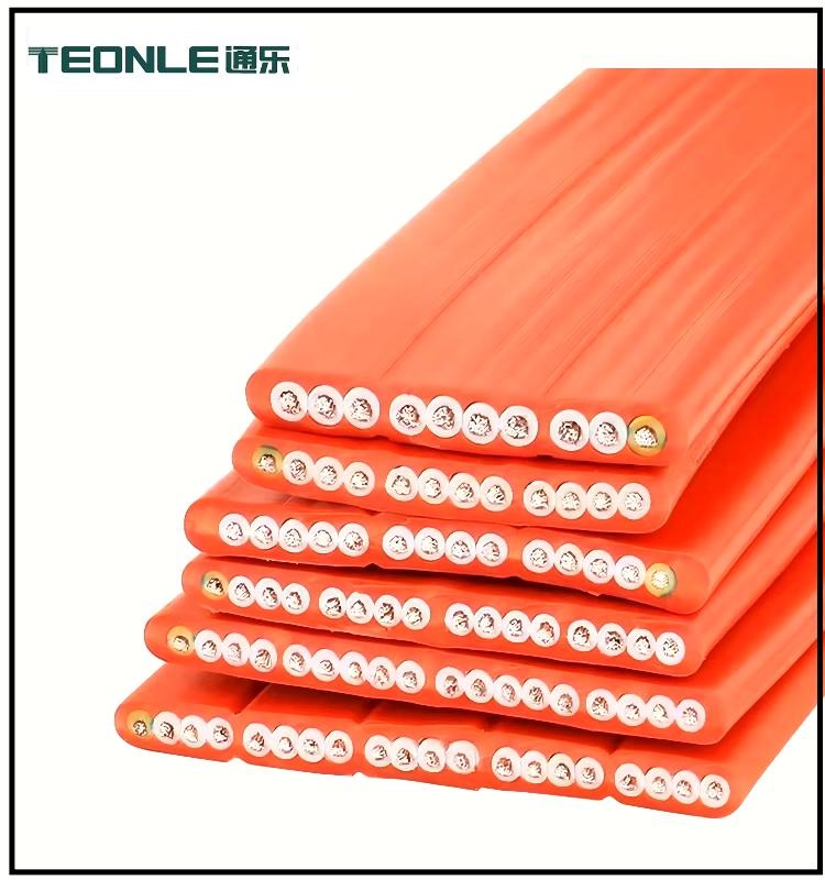 耐彎折高柔性硅膠超20種顏色電纜2-20芯扁平線